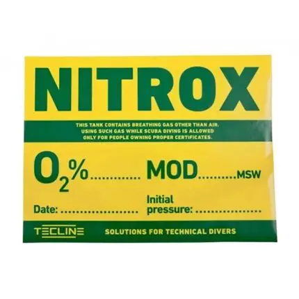 Tecline Nitrox Decal